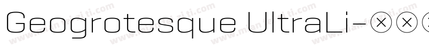 Geogrotesque UltraLi字体转换